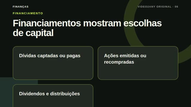 Demonstração de fluxo de caixa — slides de finanças — slide 6