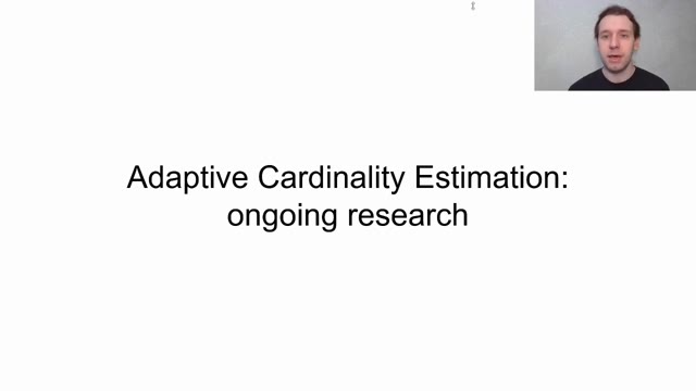 "Adaptive query optimization in PostgreSQL: approaches and challenges" — FOSDEM 2021 — slide 35