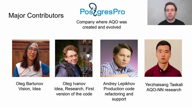 "Adaptive query optimization in PostgreSQL: approaches and challenges" — FOSDEM 2021 — slide 45