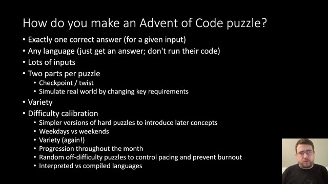 「Advent of Code — Behind the Scenes」 56번째 슬라이드, 19:41 지점