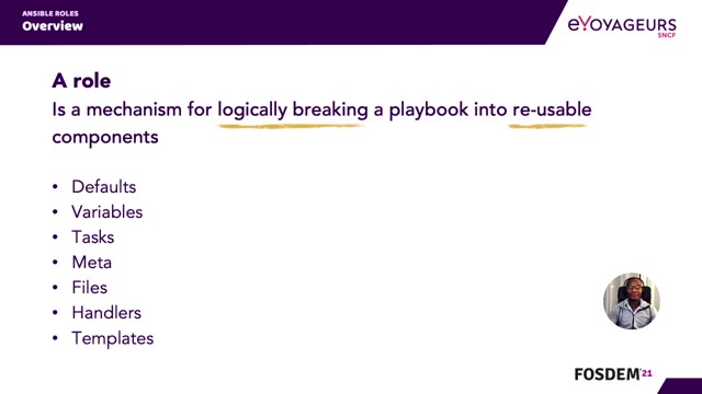 "Unit testing Ansible roles with Molecule" — FOSDEM 2021 — slide 12