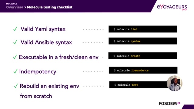 "Unit testing Ansible roles with Molecule" — FOSDEM 2021 — slide 31