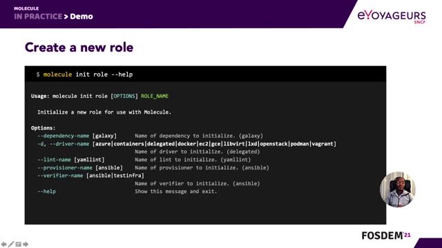 "Unit testing Ansible roles with Molecule" — FOSDEM 2021 — slide 37