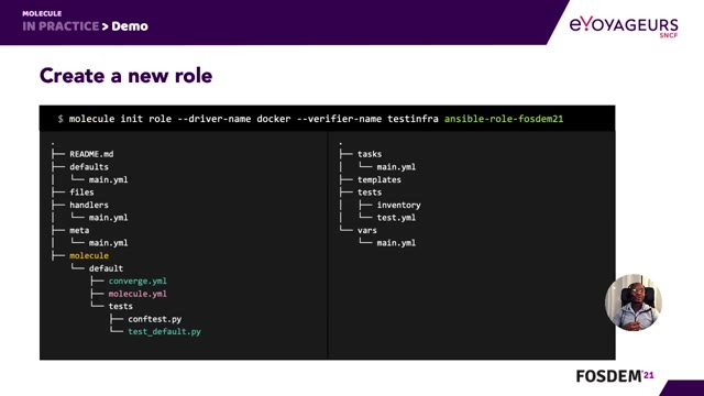 "Unit testing Ansible roles with Molecule" — FOSDEM 2021 — slide 38