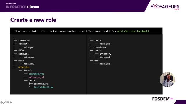 "Unit testing Ansible roles with Molecule" — FOSDEM 2021 — slide 39