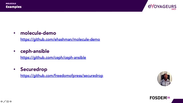 "Unit testing Ansible roles with Molecule" — FOSDEM 2021 — slide 65
