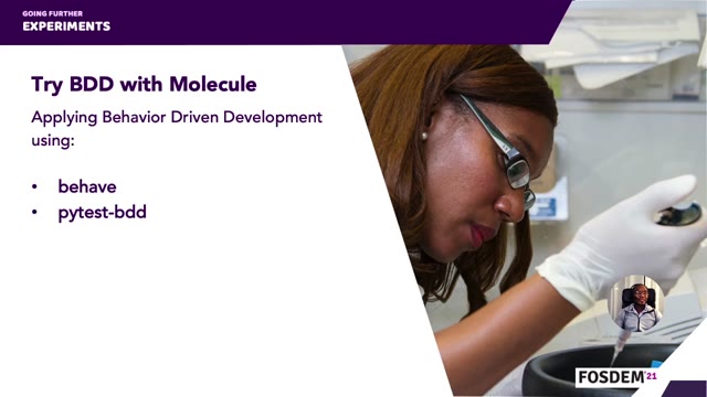 "Unit testing Ansible roles with Molecule" — FOSDEM 2021 — slide 70