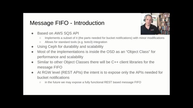 "Ceph RGW message queue API for serverless computing" — FOSDEM 2021 — slide 12