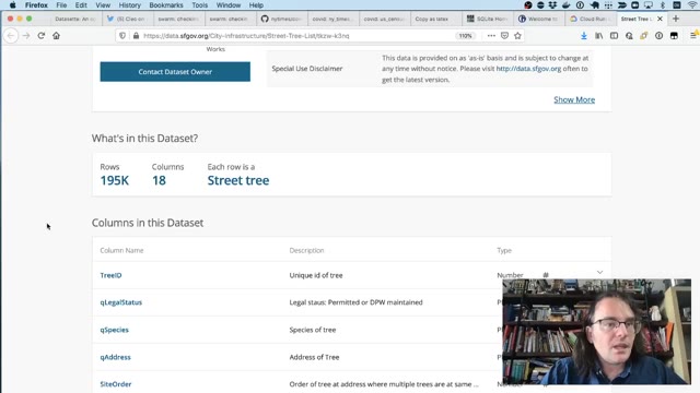 Folie 52 aus „Datasette: an open source multi-tool for exploring and publishing data“, bei 14:04 behalten