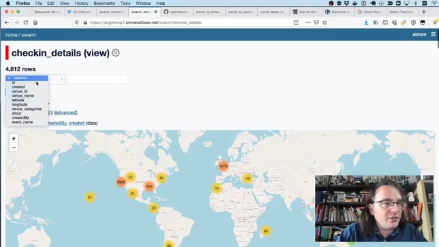 Folie 7 aus „Datasette: an open source multi-tool for exploring and publishing data“, bei 1:11 behalten