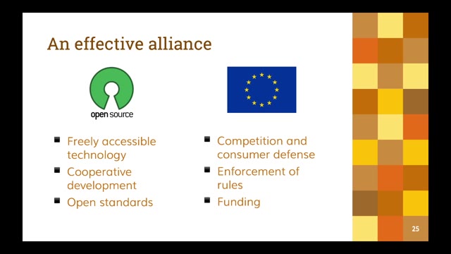 "Open source, interoperability and the Digital Markets Act" — FOSDEM 2021 — slide 25