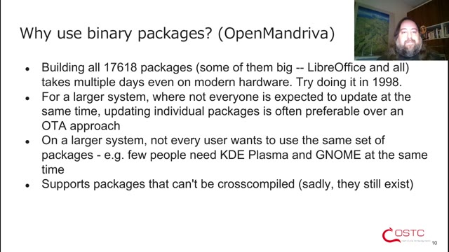 "Two approaches to building a distribution" — FOSDEM 2021 — slide 11