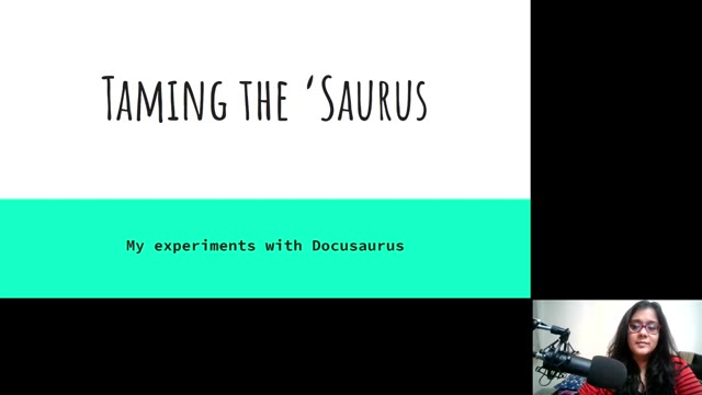 「驯服 Docusaurus」— FOSDEM 2021 — slide 2