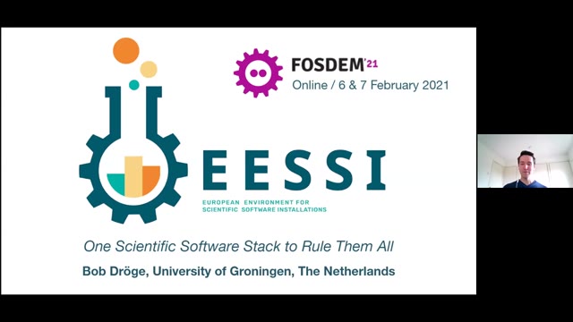 "EESSI: one scientific software stack to rule them all" — FOSDEM 2021 — slide 3