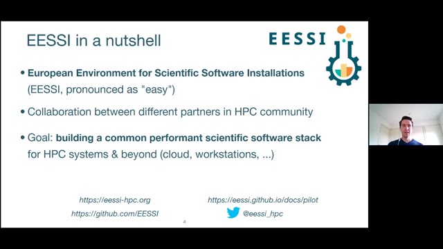 "EESSI: one scientific software stack to rule them all" — FOSDEM 2021 — slide 5