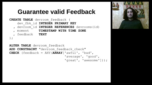 "I use ENUM — vindicating the underdog of data types" — FOSDEM 2021 — slide 7