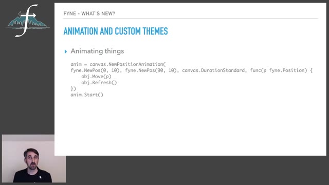 "Building cross-platform Go GUIs with Fyne" — FOSDEM 2021 — slide 27