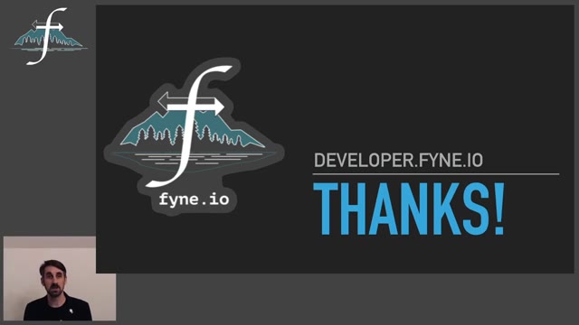 "Building cross-platform Go GUIs with Fyne" — FOSDEM 2021 — slide 28