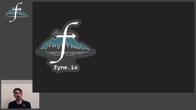 "Building cross-platform Go GUIs with Fyne" — FOSDEM 2021 — slide 29