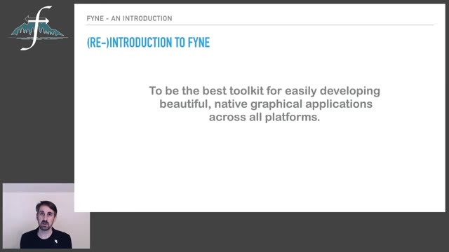 "Building cross-platform Go GUIs with Fyne" — FOSDEM 2021 — slide 3