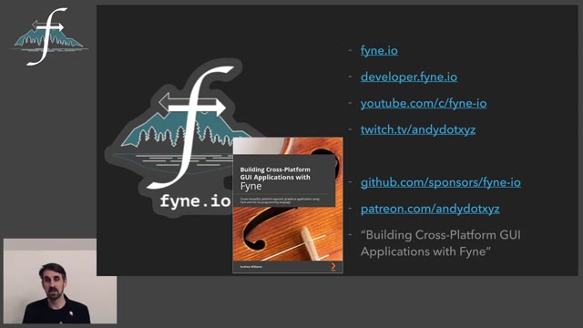 "Building cross-platform Go GUIs with Fyne" — FOSDEM 2021 — slide 30