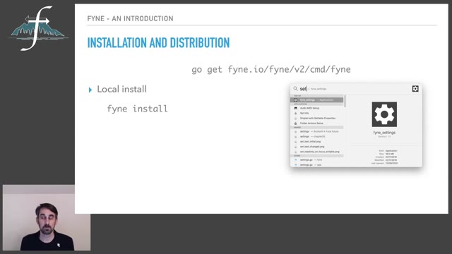 "Building cross-platform Go GUIs with Fyne" — FOSDEM 2021 — slide 7