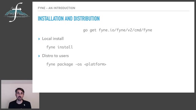 "Building cross-platform Go GUIs with Fyne" — FOSDEM 2021 — slide 8