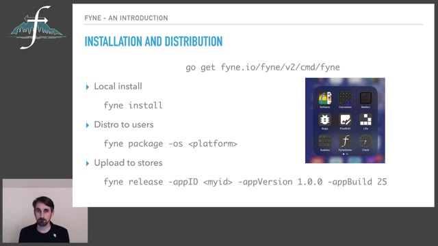"Building cross-platform Go GUIs with Fyne" — FOSDEM 2021 — slide 9