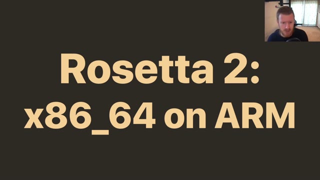 "Homebrew: macOS Big Sur and ARM" — FOSDEM 2021 — slide 20