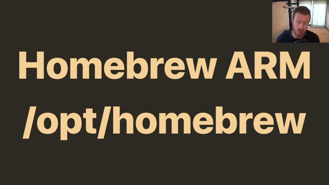 "Homebrew: macOS Big Sur and ARM" — FOSDEM 2021 — slide 22
