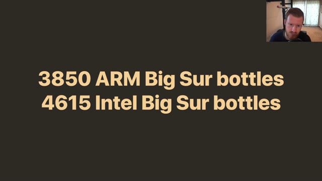 "Homebrew: macOS Big Sur and ARM" — FOSDEM 2021 — slide 31