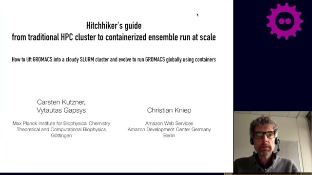 "From an HPC cluster to containerized ensemble runs" — FOSDEM 2021 — slide 2