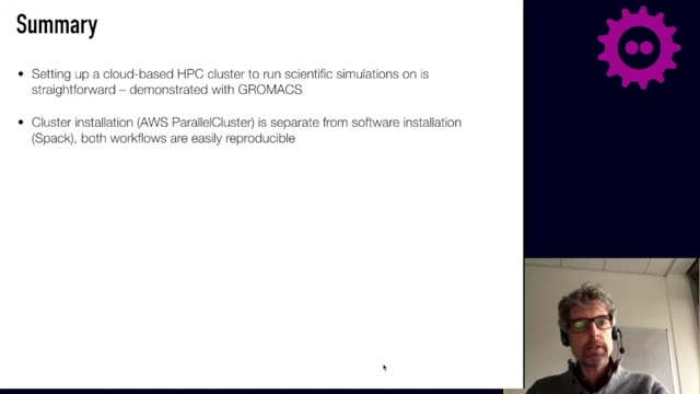 "From an HPC cluster to containerized ensemble runs" — FOSDEM 2021 — slide 40
