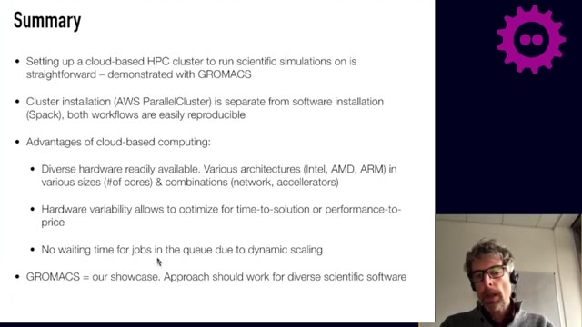 "From an HPC cluster to containerized ensemble runs" — FOSDEM 2021 — slide 42