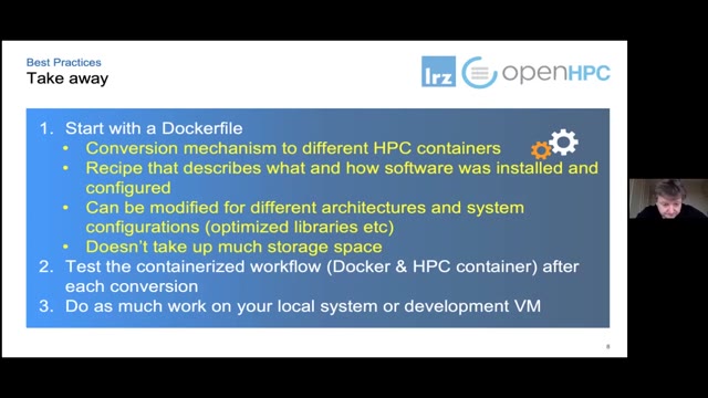 "Deploying containerised applications on secure large-scale HPC systems" — FOSDEM 2021 — slide 10
