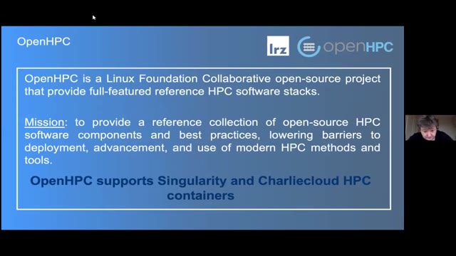 "Deploying containerised applications on secure large-scale HPC systems" — FOSDEM 2021 — slide 7