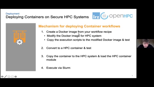 "Deploying containerised applications on secure large-scale HPC systems" — FOSDEM 2021 — slide 9