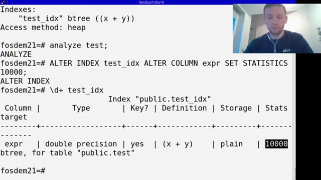 "Improve your indexes" — FOSDEM 2021 — slide 37