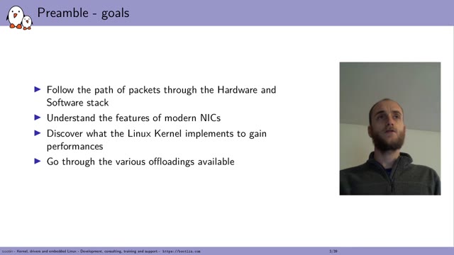 "Networking performance in the Linux kernel" — FOSDEM 2021 — slide 4