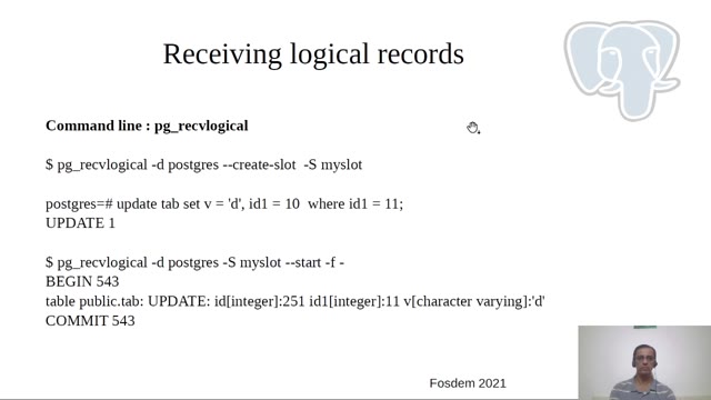 "PostgreSQL logical decoding" — FOSDEM 2021 — slide 12