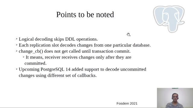 "PostgreSQL logical decoding" — FOSDEM 2021 — slide 14