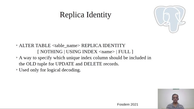 "PostgreSQL logical decoding" — FOSDEM 2021 — slide 16