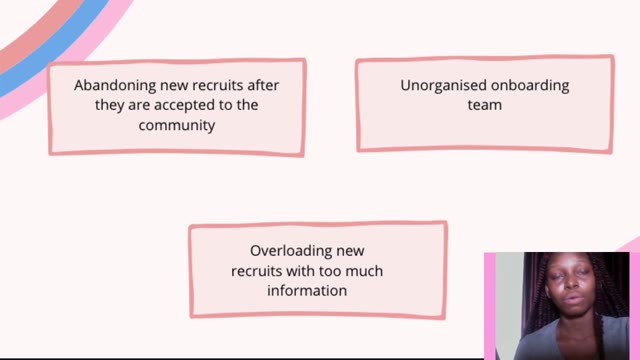 "Improving onboarding in FOSS" — FOSDEM 2021 — slide 9