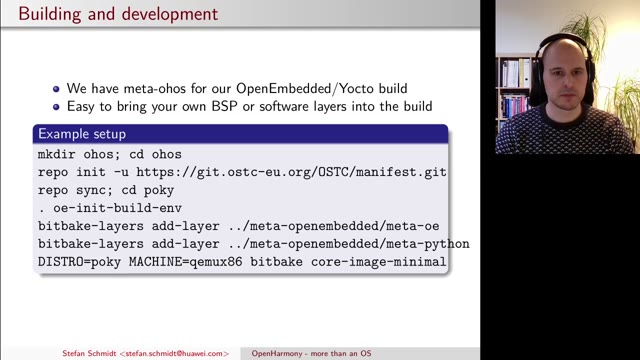 "OpenHarmony — more than an OS" — FOSDEM 2021 — slide 13