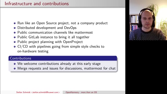 "OpenHarmony — more than an OS" — FOSDEM 2021 — slide 17