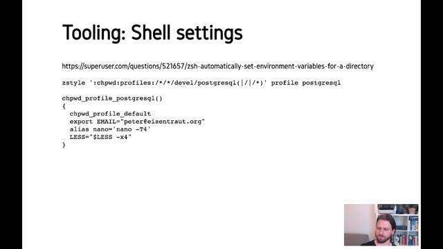"A PostgreSQL development environment" — FOSDEM 2021 — slide 11