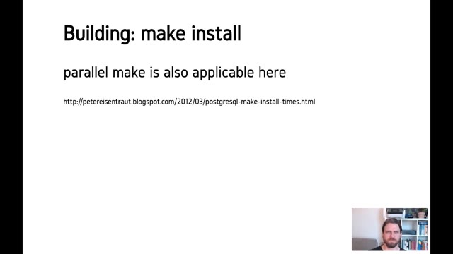 "A PostgreSQL development environment" — FOSDEM 2021 — slide 16