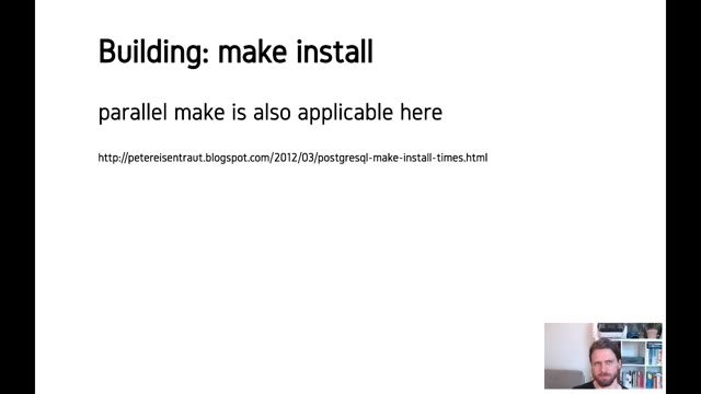 "A PostgreSQL development environment" — FOSDEM 2021 — slide 17
