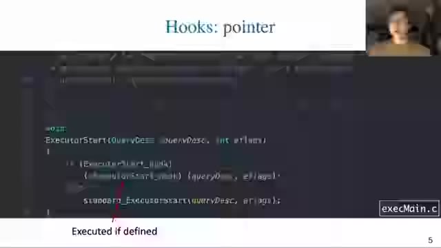 "Getting on a hook, or PostgreSQL extensibility" — FOSDEM 2021 — slide 6