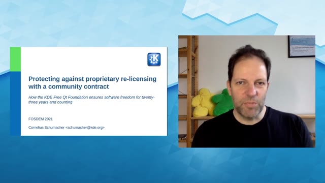 "Protecting against proprietary re-licensing" — FOSDEM 2021 — slide 2